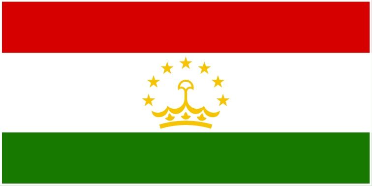 Tajikistan flag large 36x72