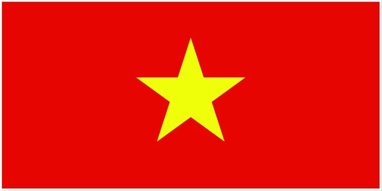 Vietnam flag large 36x72