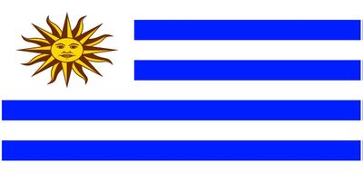 Uruguay flag large 36x72
