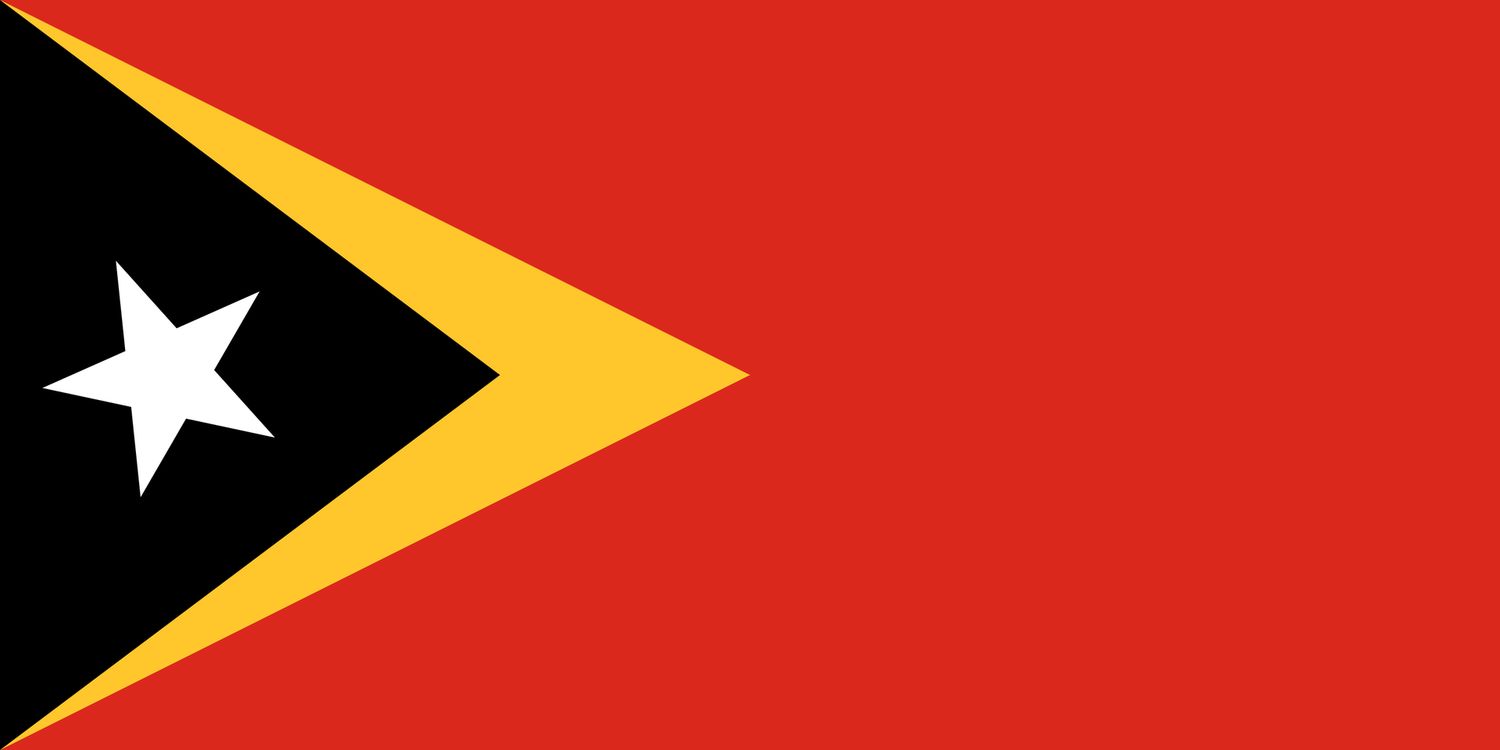 Timor-Leste flag large 36x72