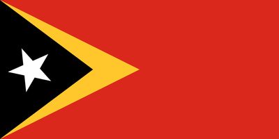 Timor-Leste flag large 36x72