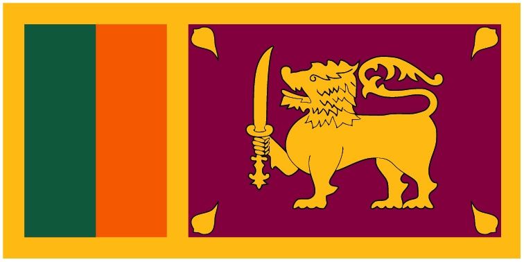 Sri Lanka flag large 36x72