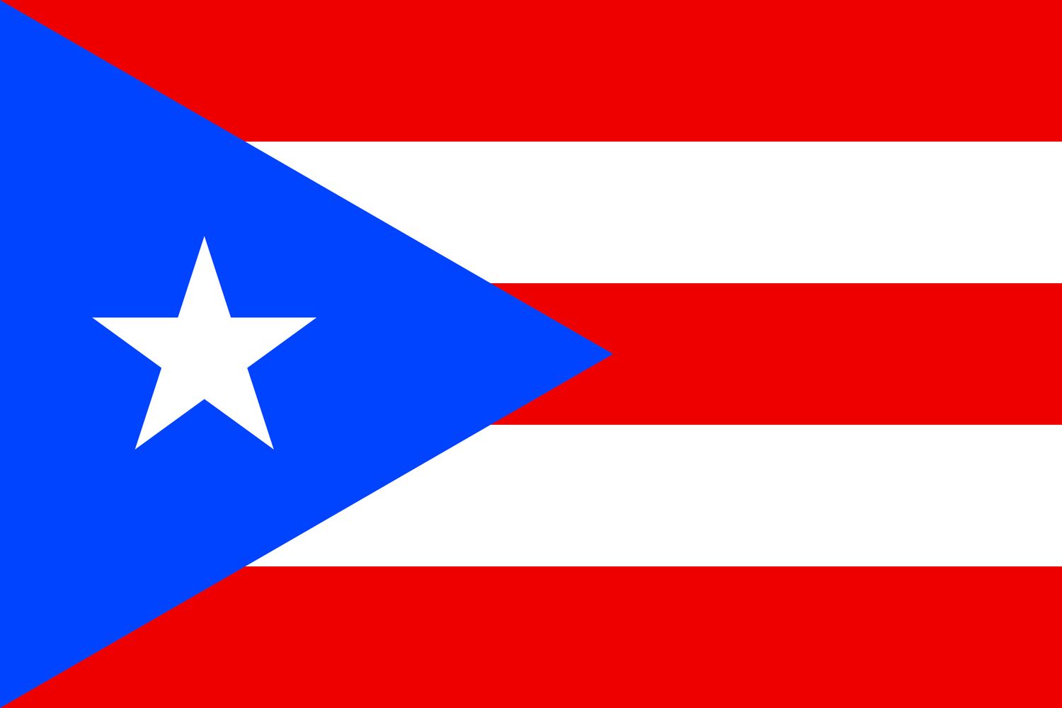 Puerto Rico flag large 36x72
