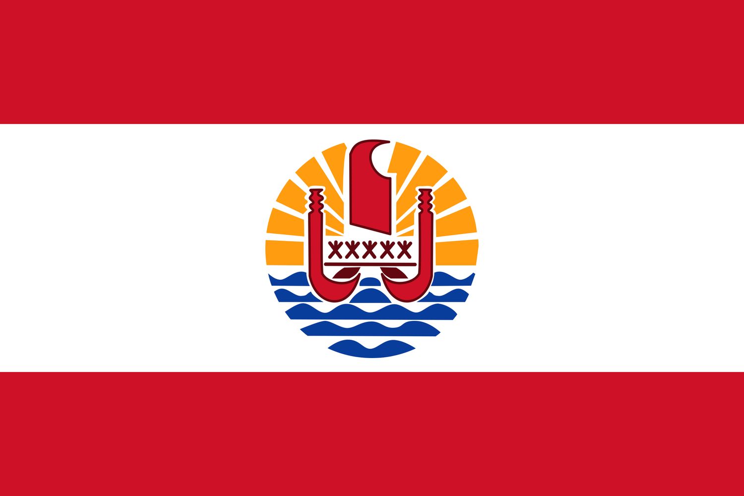 Tahiti flag large 36x72