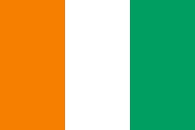 Ivory Coast - Car flag with clip