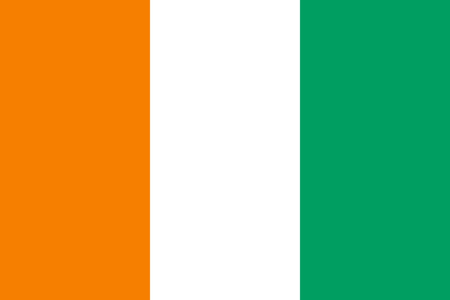 Ivory Coast small economical flag 4x6
