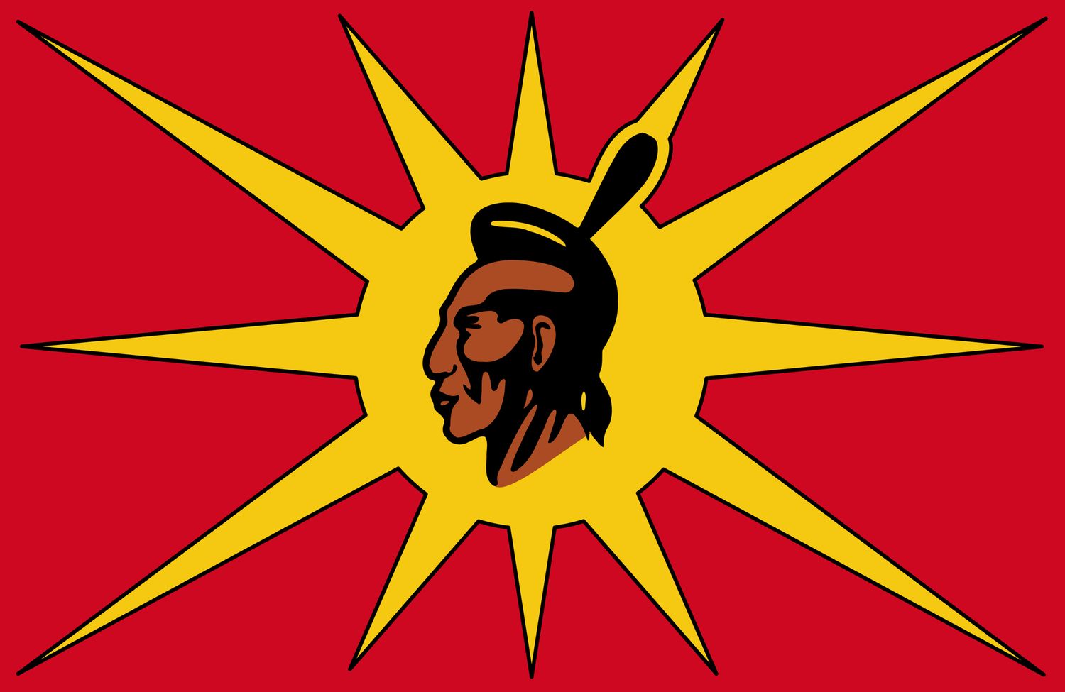 Kahnawake Mohawk flag large 36x60