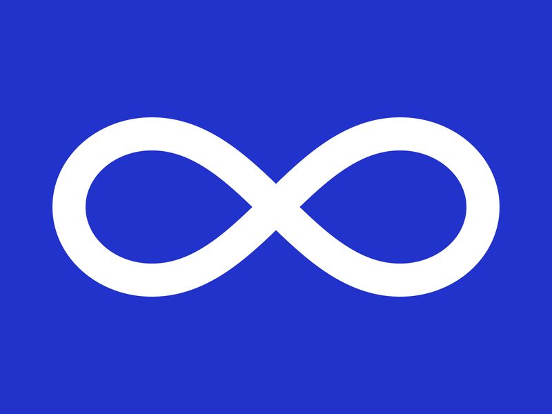 Métis (blue) flag large 36x60