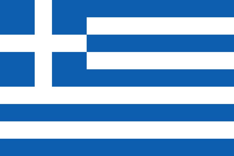 Greece boat flag 12x18