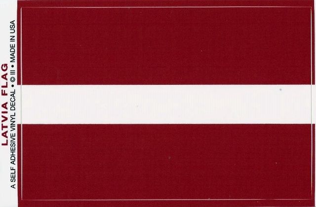 Standard Latvian sticker
