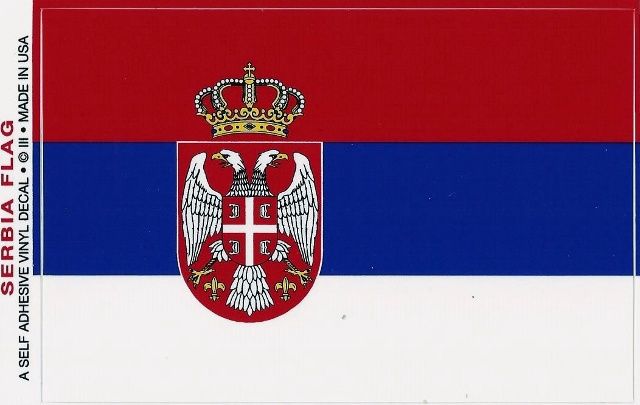 Serbia standard sticker