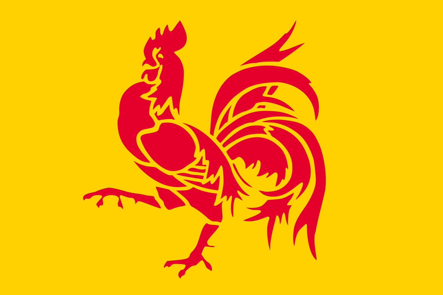 Wallonia flag large 36x54