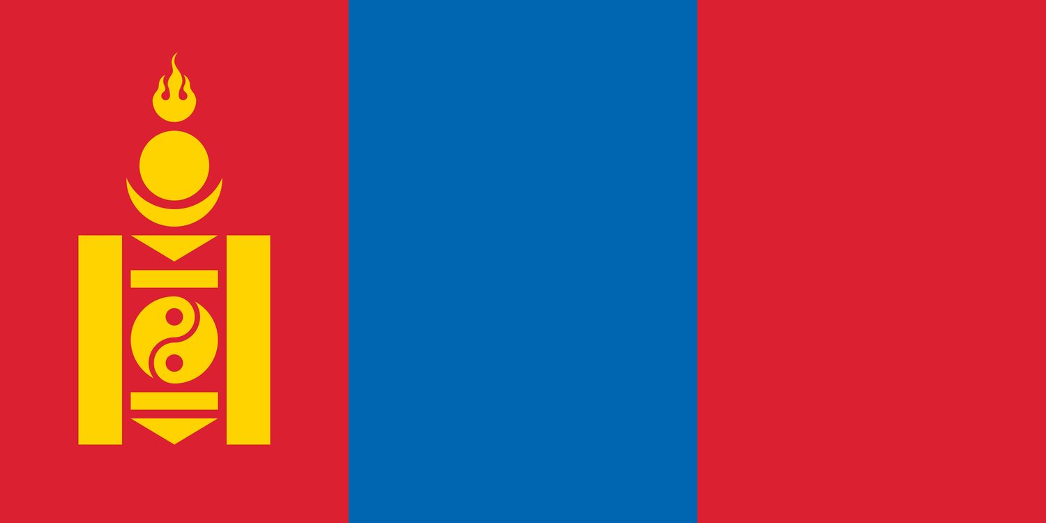 Mongolia flag large 36x48