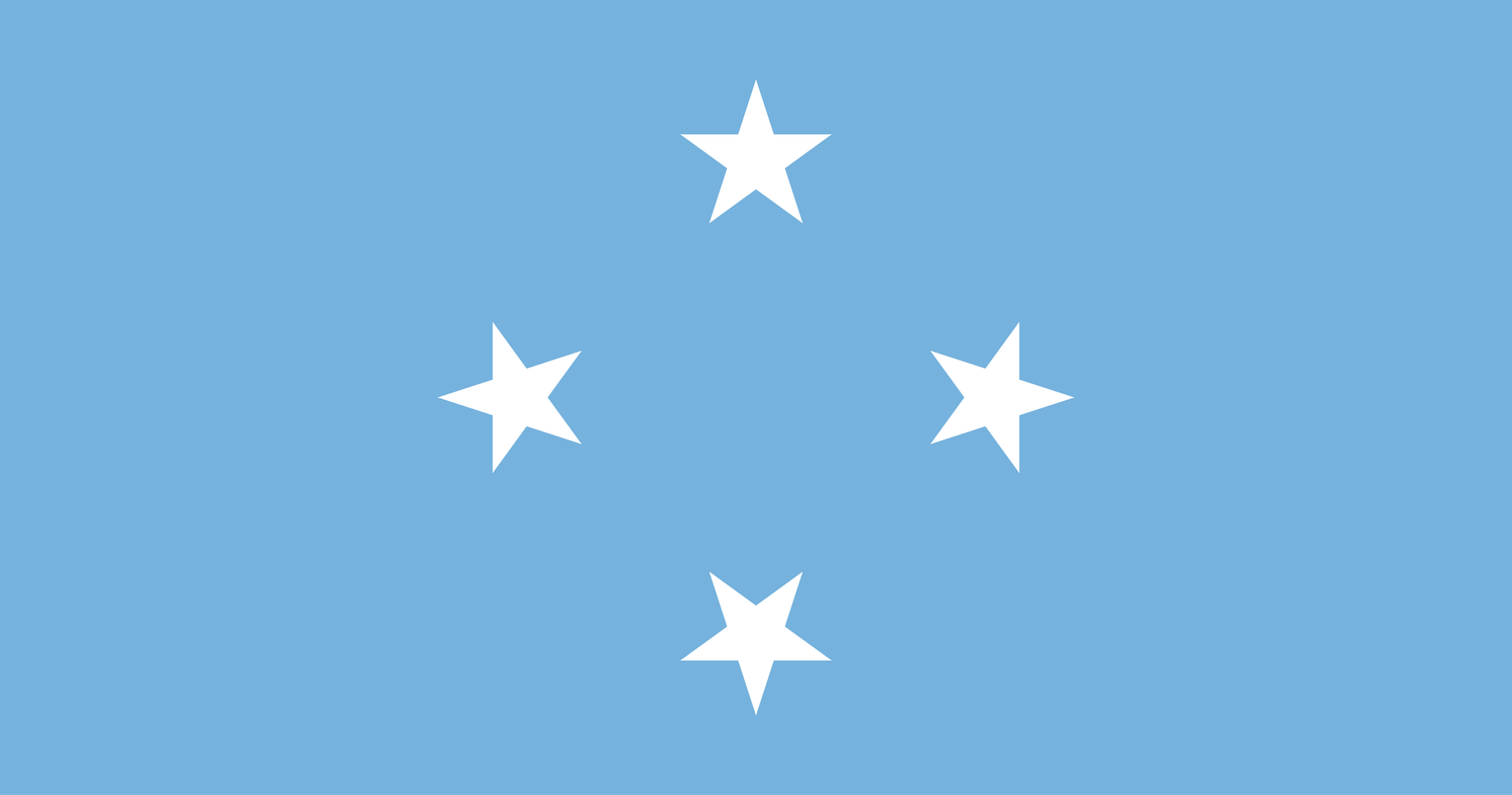 Micronesia flag large 60x96