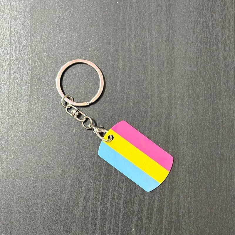 Pansexual Pride Keychain