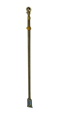 6&#39; Telescopic steel wood grain finish pole with bracket/6&#39; Telescopic steel wood grain finish pole with bracket