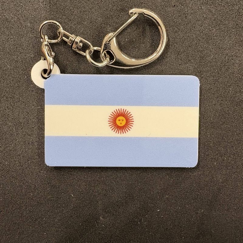 Argentina plastic keychain