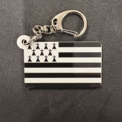 Brittany plastic keychain