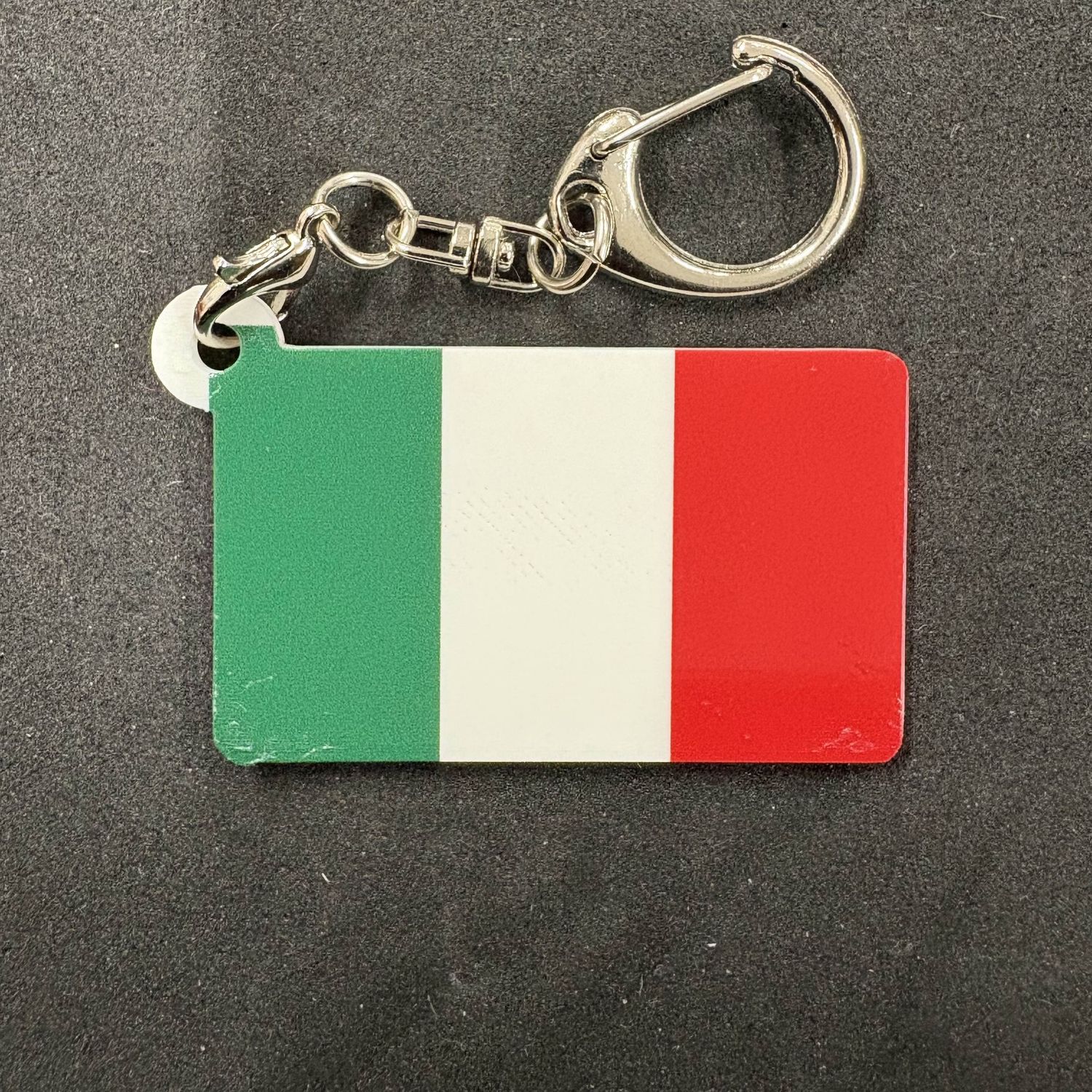 Plastic keychain Italy
