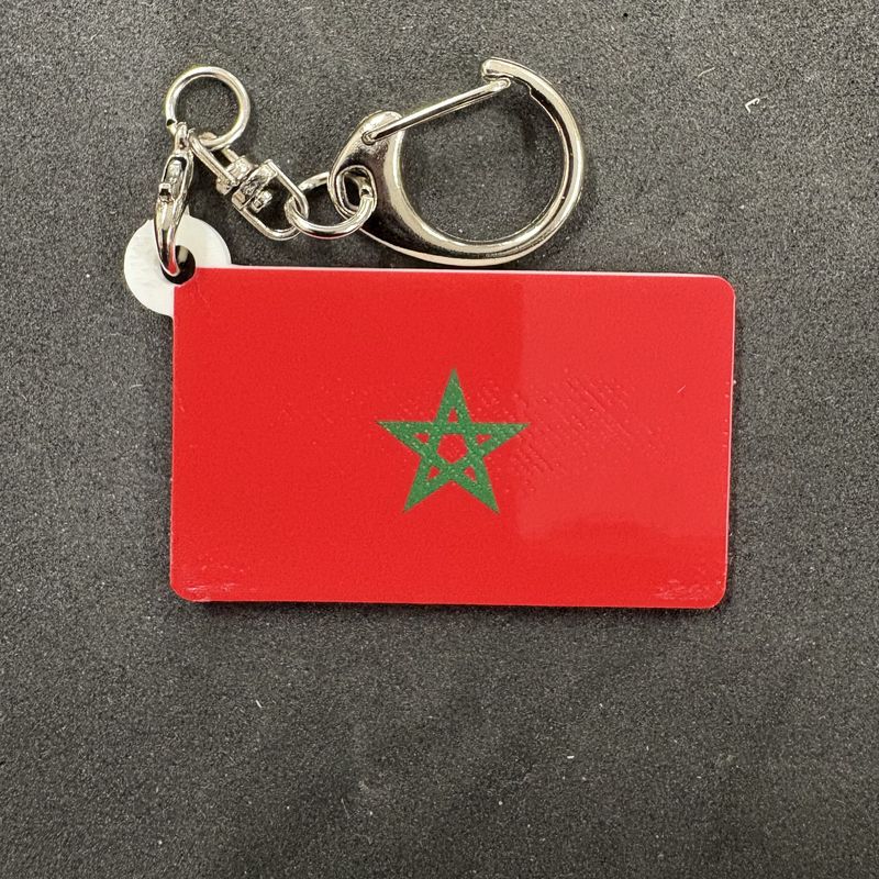 Morocco plastic keychain