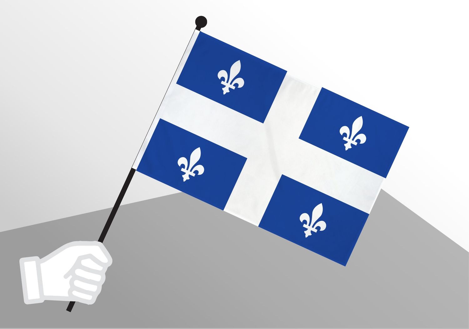Quebec small flag 6x10