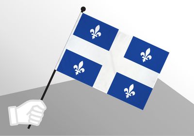 Quebec small flag 6x10