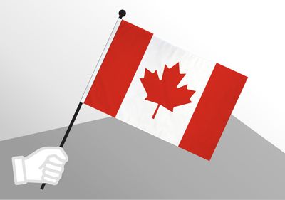 Canada small flag 6x10