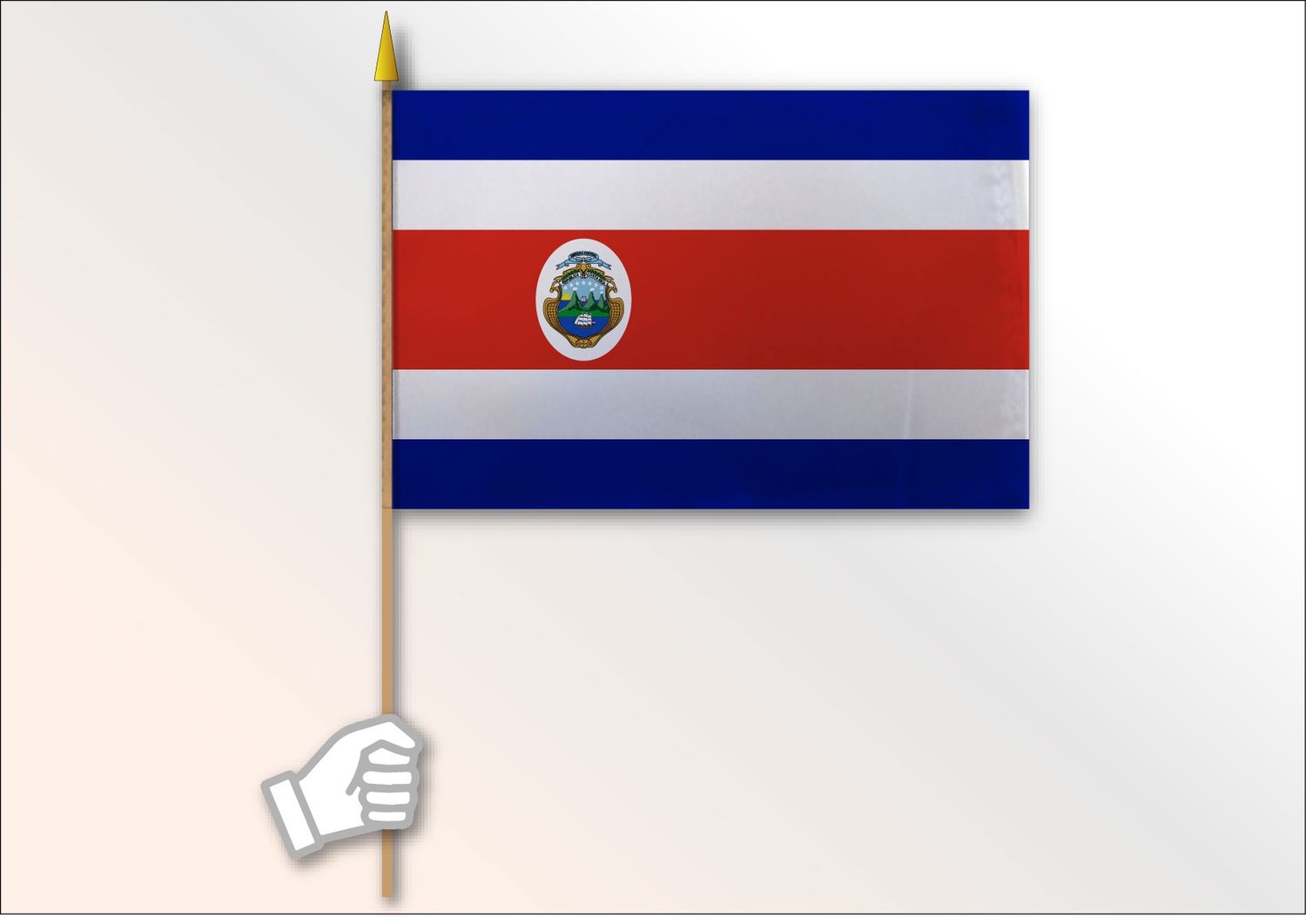 Costa Rica medium flag 12x18