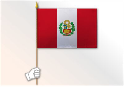 Peru flag medium 12x18