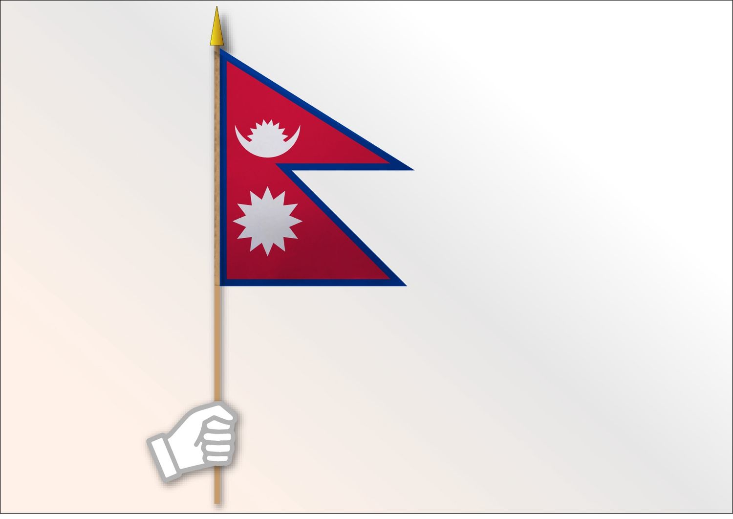 Nepal flag medium 12x18