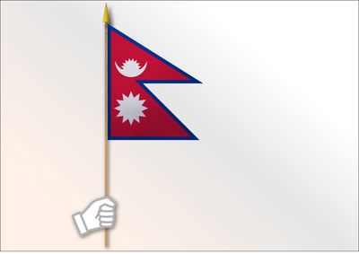 Nepal flag medium 12x18