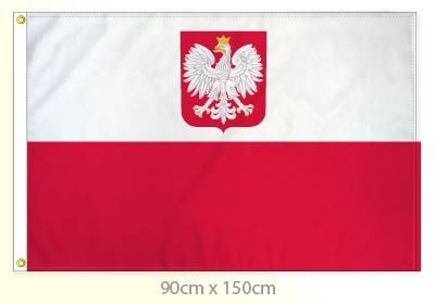 Poland flag large 36x60