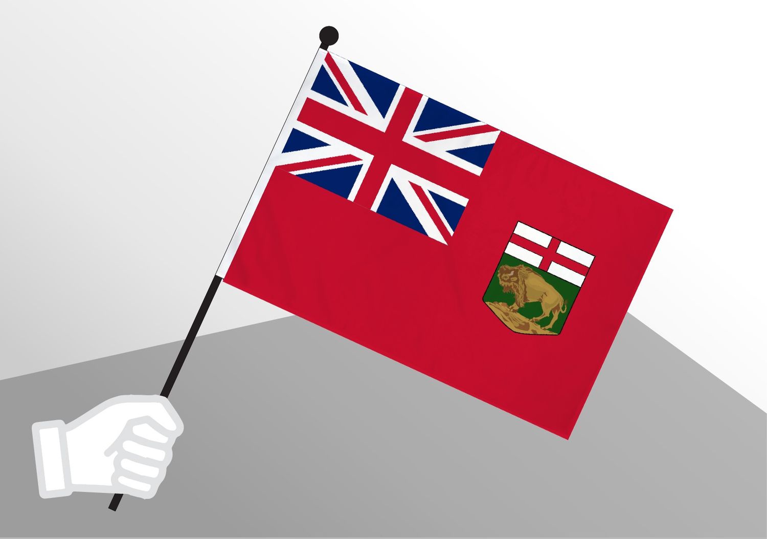 Manitoba small flag 6x10