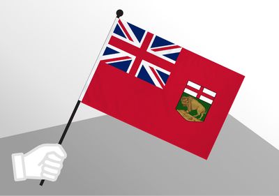 Manitoba small flag 6x10