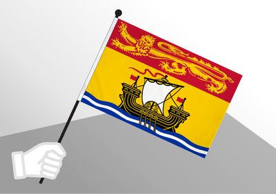 New Brunswick small flag 6x10