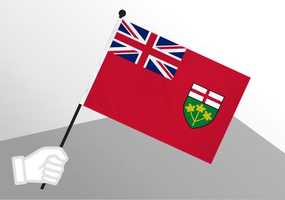 Ontario small flag 6x10