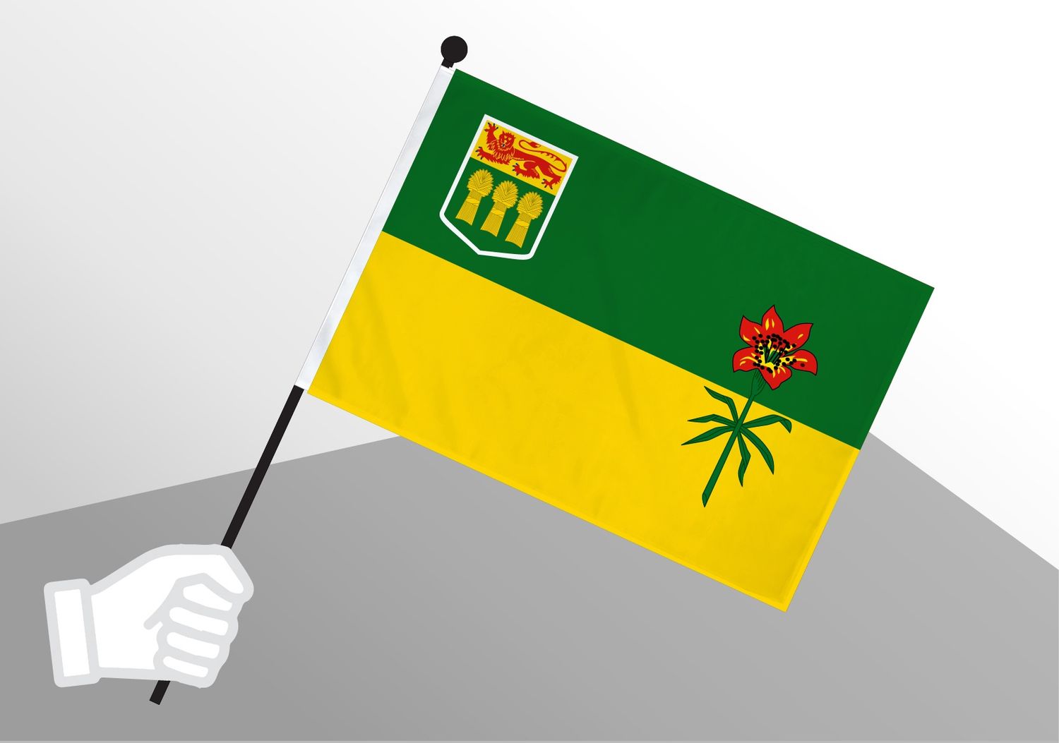 Saskatchewan small flag 6x10
