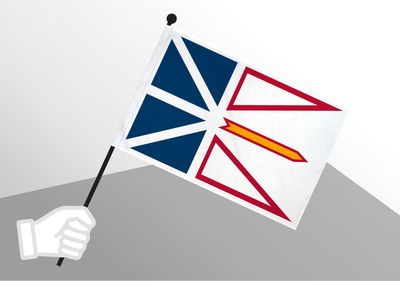Newfoundland and Labrador small flag 6x10