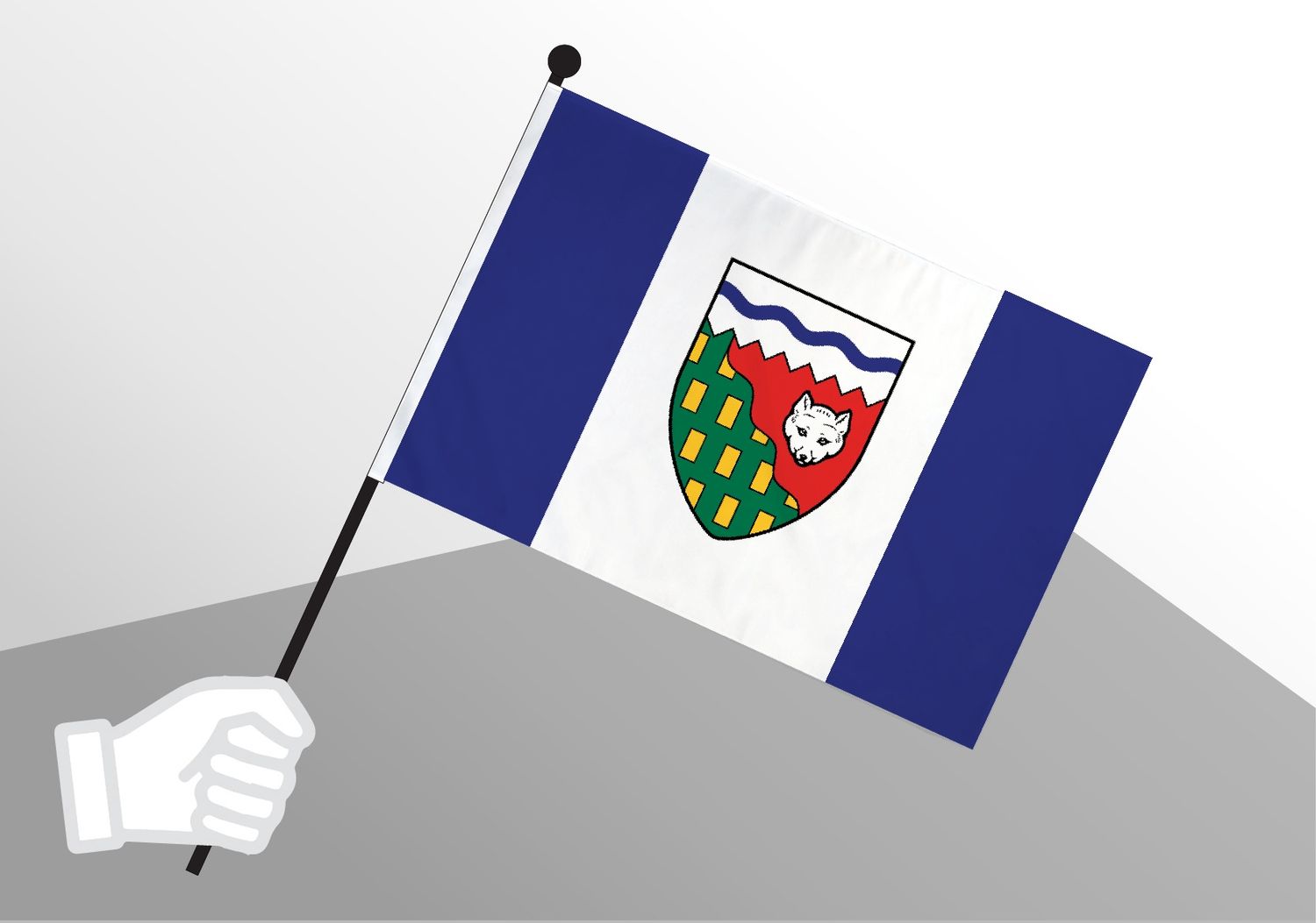 Northwest Territories small flag 6x10