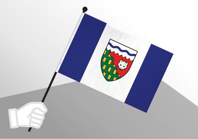 Northwest Territories small flag 6x10