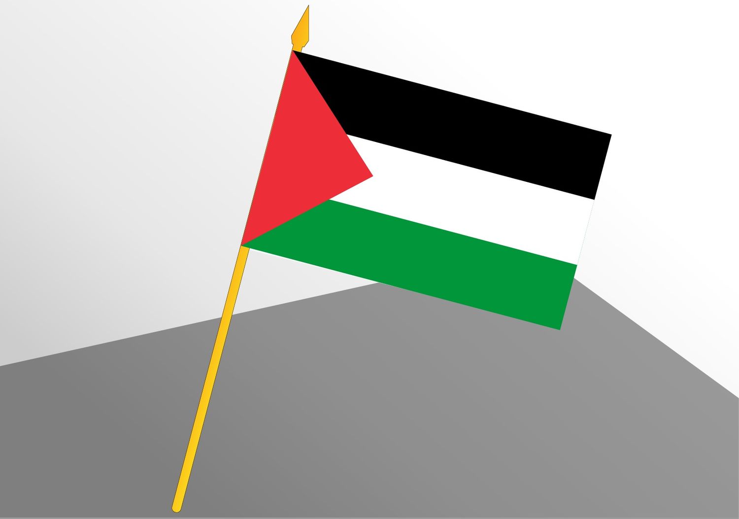 Palestine small economic flag 4x6