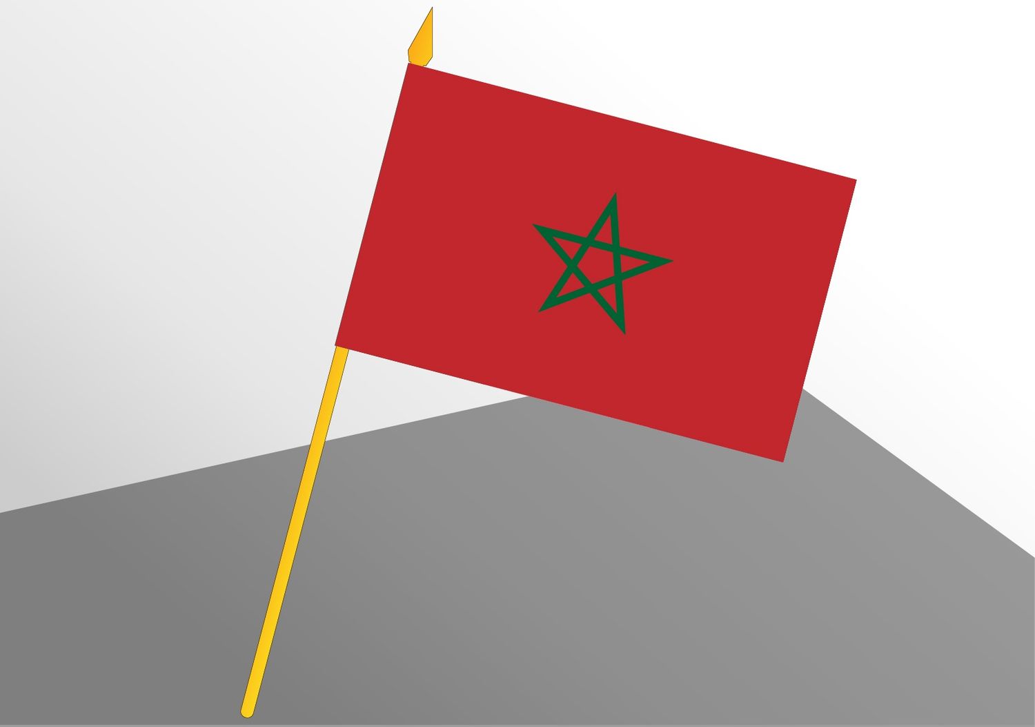 Maroc petit drapeau économique 4x6