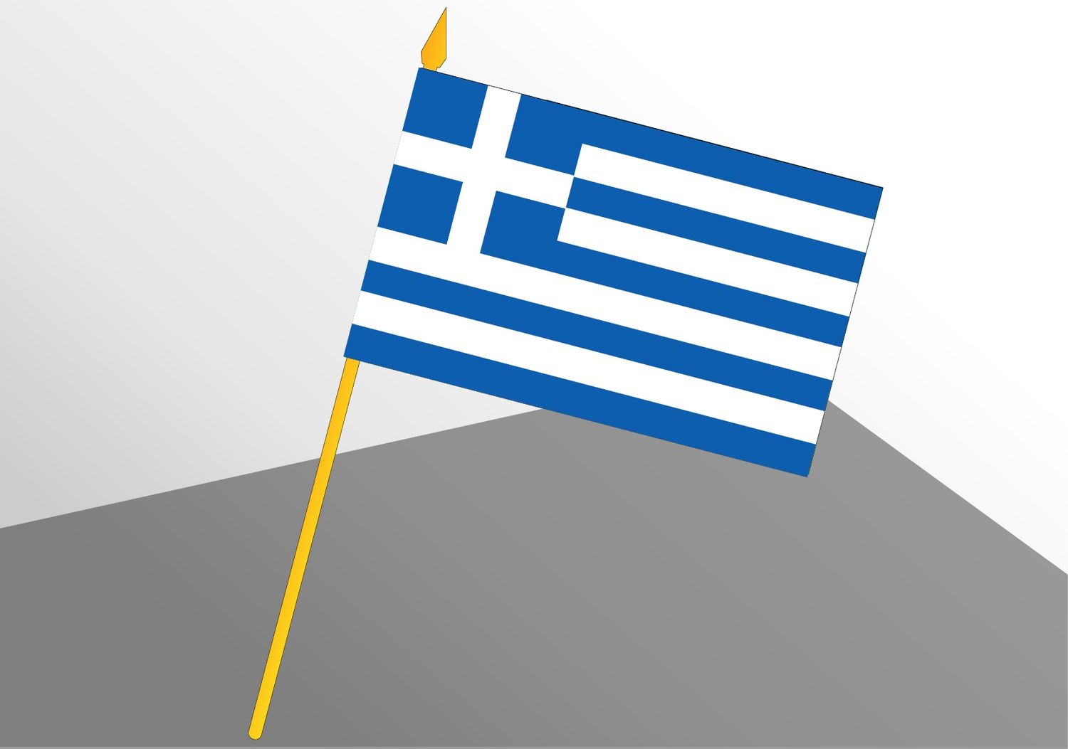Grèce petit drapeau économique 4x6