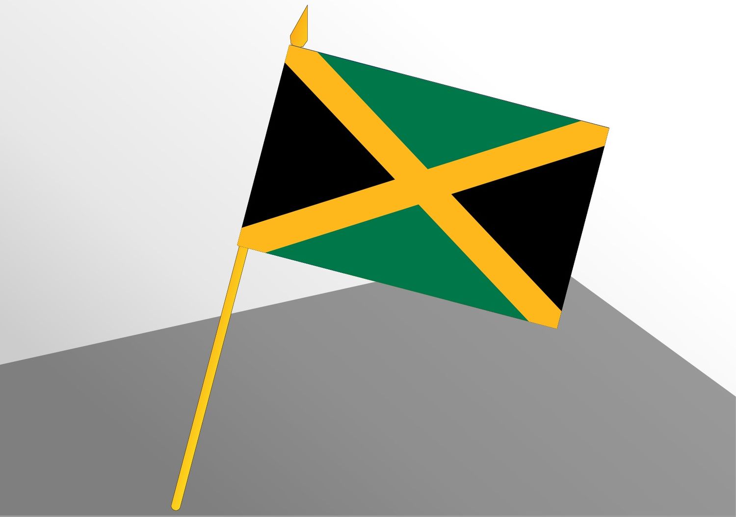 Jamaïque petit drapeau économique 4x6