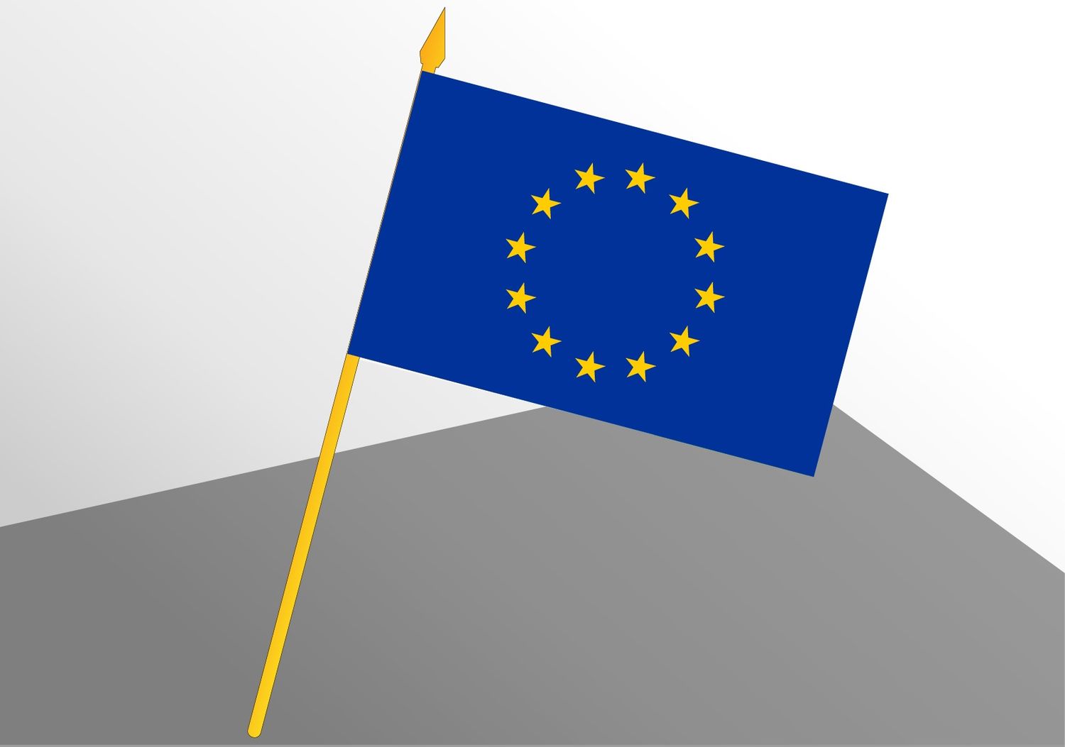 Union Européenne petit drapeau économique 4x6