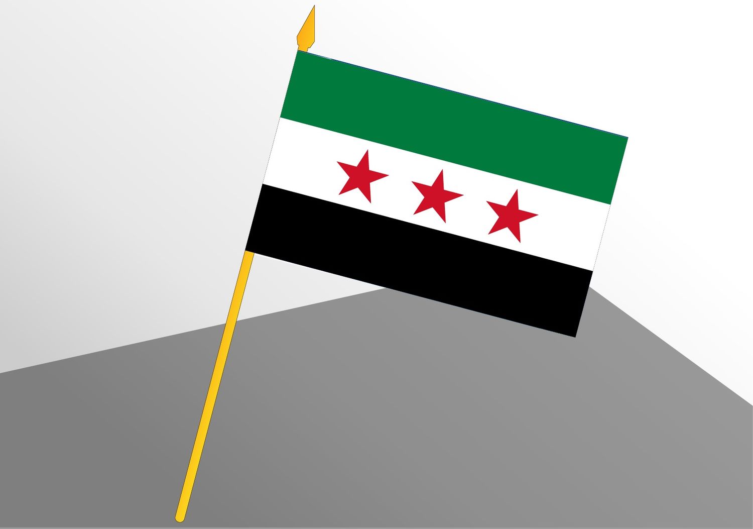 Syrie petit drapeau économique 4x6