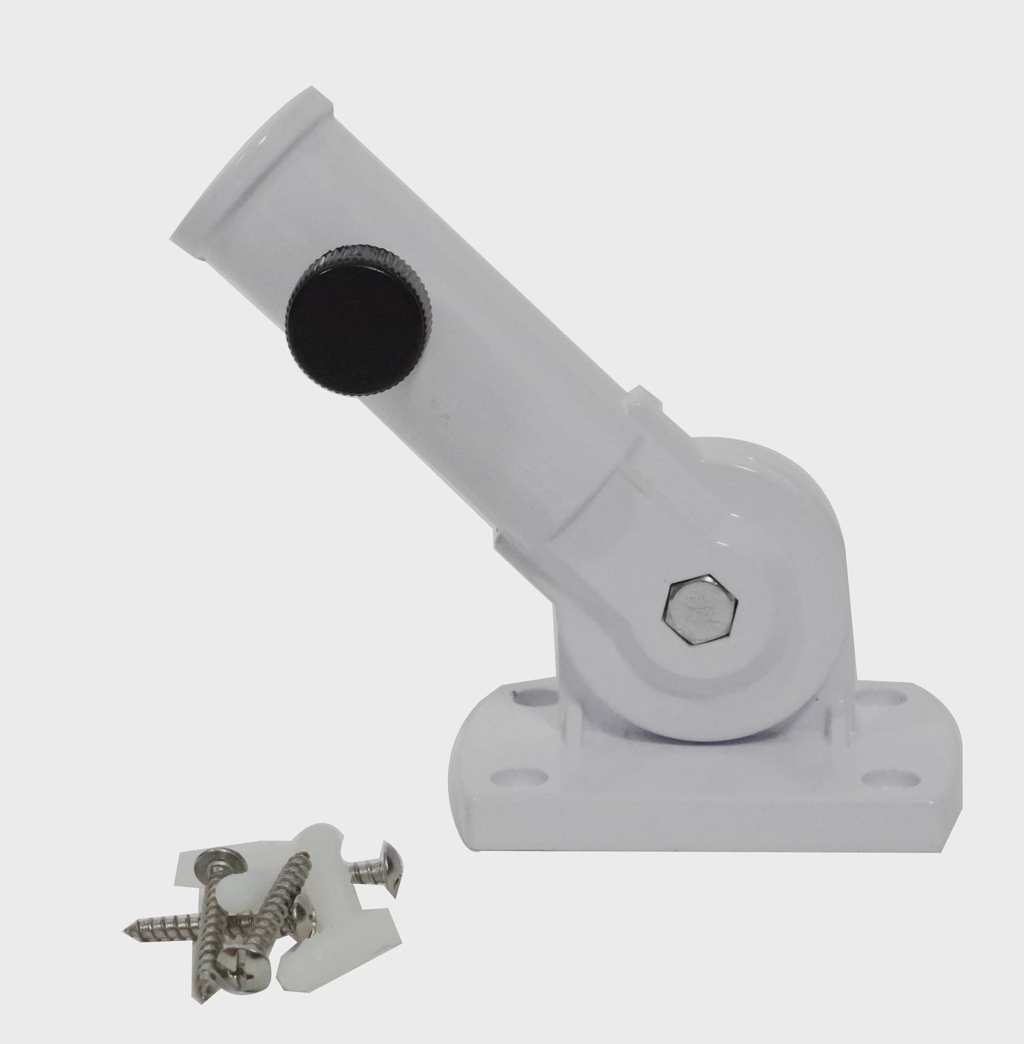 Adjustable wall bracket, 1&#39;&#39; (2.5 cm), white