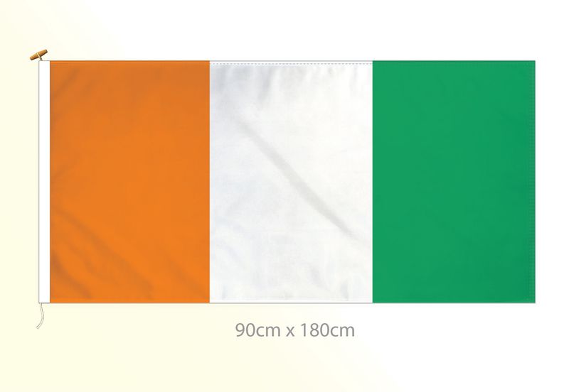 Ivory Coast flag large 36x72
