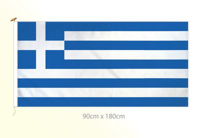 Greece flag large 36x72