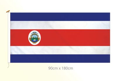 Costa Rica flag large 36x72
